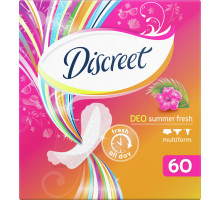 Ежедневные гигиенические прокладки Discreet Summer Fresh 60 шт