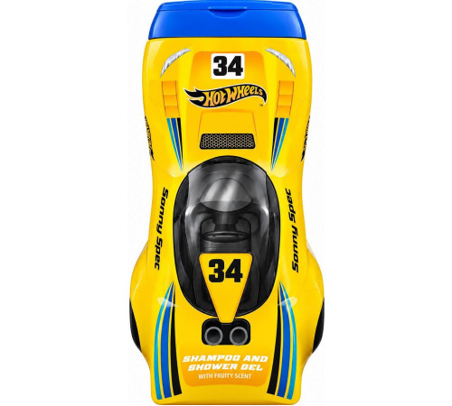 Дитячий шампунь та гель для душу 2in1 Disney Hot Wheels жовтий № 34 300 мл