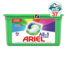 Гелеві капсули для прання Ariel Pods  Color & Style 37 шт (ціна за 1 шт)