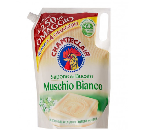 Жидкое хозяйственное мыло для стирки Chante Clair Muschio Bianco пакет 1250 мл