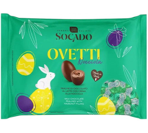 Конфеты Socado Ovetti Nocciola 1 кг