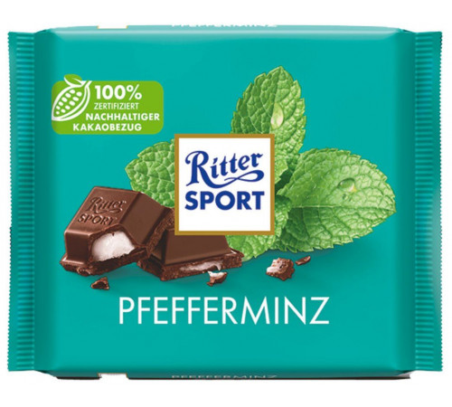 Шоколад Ritter Sport Pfefferminz 100 г