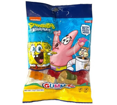 Цукерки желейні Gummiz Губка Боб Ведмедики 70 г