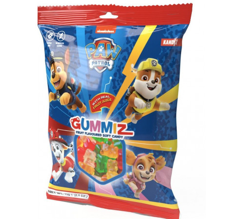 Цукерки желейні Gummiz Щенячий патруль Ведмедики 70 г