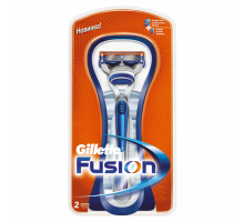 Станок для бритья Gillette Fusion с 2 сменными картриджами