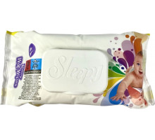 Влажные салфетки детские Sleepy Advantageс клапаном 120 шт