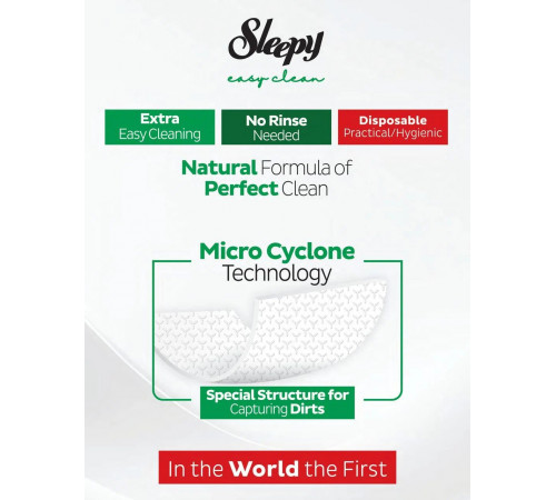 Вологі серветки Sleepy Easy Clean для прибирання Cherry 100 шт