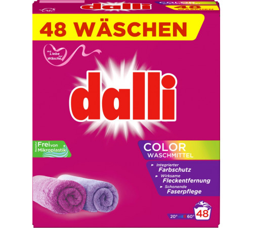 Пральний порошок Dalli Color Waschmittel 3.12 кг 48 циклів прання