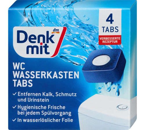 Таблетки в бачок Denkmit 4 шт