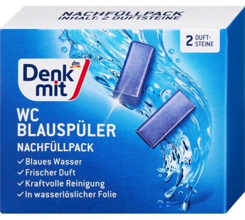 Запаска для підвісного блоку в унітаз Denkmit Blauspuler 2 шт