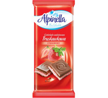 Шоколад молочний Alpinella зі смаком Полуниці 90 г