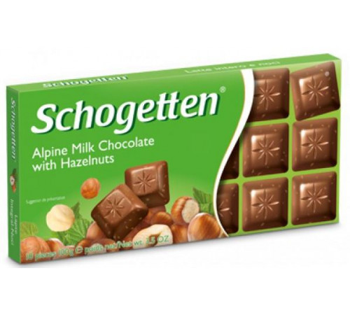 Шоколад молочний Schogetten з Лісовими Горіхами 100 г