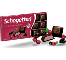 Шоколад черный Schogetten с Клюквой 100 г