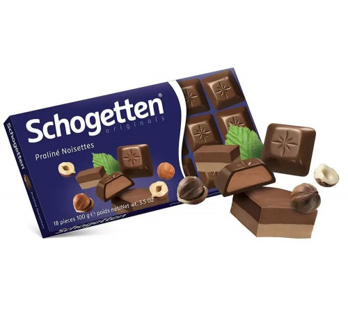 Шоколад молочный Schogetten Пралине Фундук 100 г