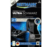 Серветки для відновлення чорного кольору Heitmann 2 in 1 10 шт