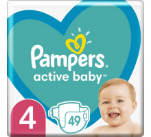 Подгузники Pampers Active Baby размер 4 (Maxi) 7-14 кг 49 шт