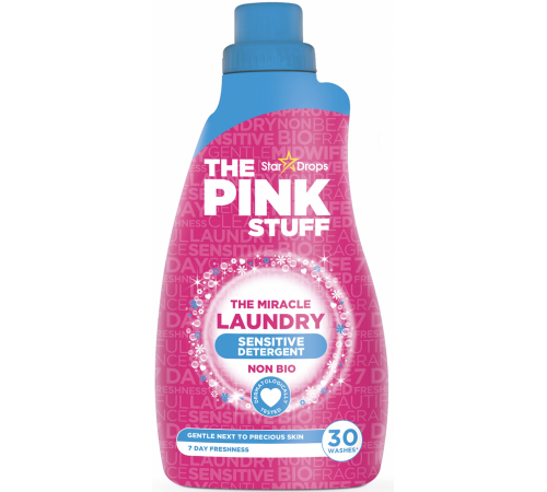 Гель для прання Pink Stuff Sensitive Non Bio 960 мл 30 циклів прання