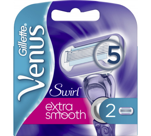 Сменные картриджи для бритья Venus Extra Smooth Swirl 2 шт (цена за 1шт)