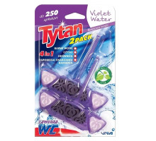 Блок для туалету підвісний Tytan Violet Water 4 в 1 кольорова вода 2 шт х 40 г