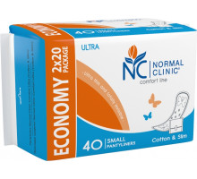 Щоденні прокладки NORMAL clinic Comfort Ultra Cotton&Slim small 40 шт