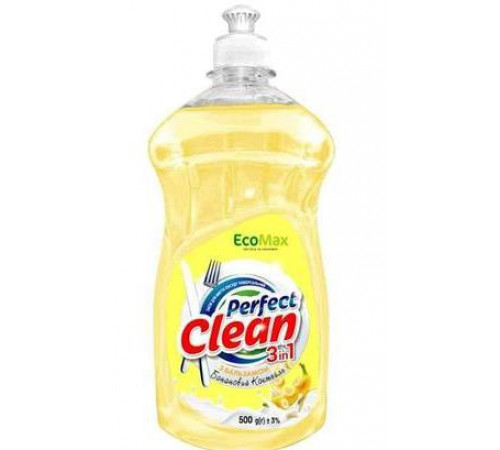 Засіб для миття посуду з бальзамом EcoMax Perfect Clean 3in1 Банановий коктейль 500 г Засіб для миття посуду з бальзамом EcoMax Perfect Clean 3in1 Банановий коктейль 500 г