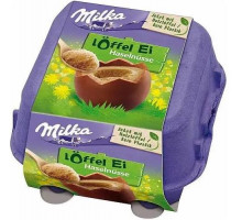 Шоколадні яйця Milka Loffel Ei Haselnusse 136 г