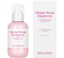 Мультифункціональна трояндова мікроемульсія для обличчя Hollyskin Glaze Rose Essence 200 мл