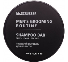 Твердий шампунь для волосся Mr. Scrubber Men`s Grooming Routine 100 г