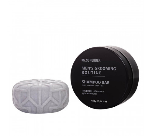 Твердий шампунь для волосся Mr. Scrubber Men`s Grooming Routine 100 г