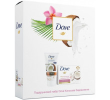 Подарочный набор женский Dove Кокосовое удовольствие (мыло+крем для рук)