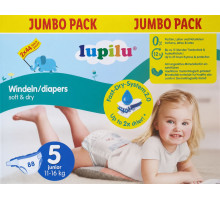 Підгузники Lupilu Soft&Dry Jumbo Pack 5 (11-16 кг) 88 шт
