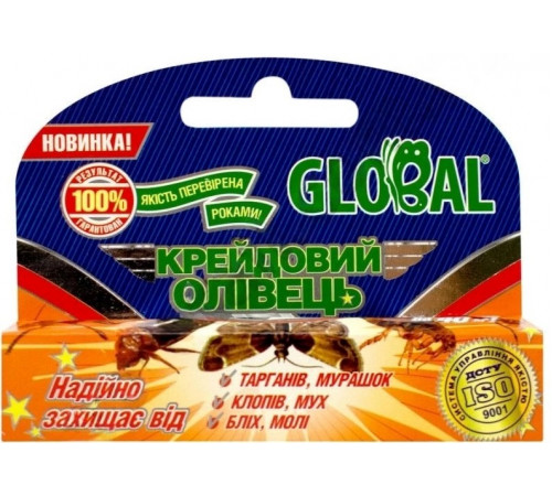 Інсектицидний крейдовий олівець Global від тарганів та інших комах