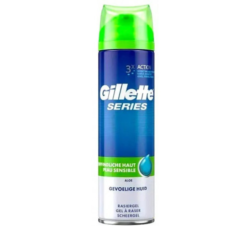 Гель для гоління Gillette Series Sensible Aloe 200 мл