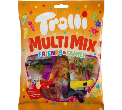 Цукерки желейні Trolli Multi Mix Friends & Family 210 г