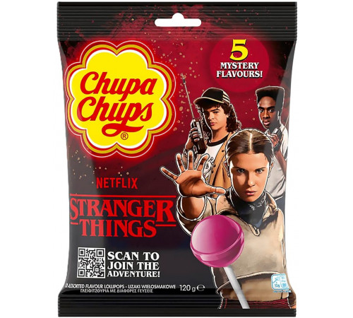 Льодяники на паличці Chupa Chupsт Stranger Things 120 г