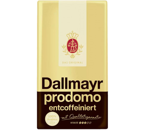 Кава мелена без кофеїну Dallmayr Prodomo Entcoffeiniert 500 г
