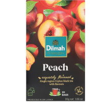 Чай чорний Dilmah Peach 30 г 20 пакетиків