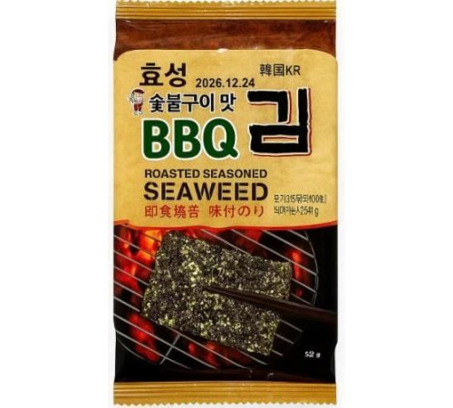 Чіпси норі Ock-Dong-Ja BBQ Seaweed 4.5 г