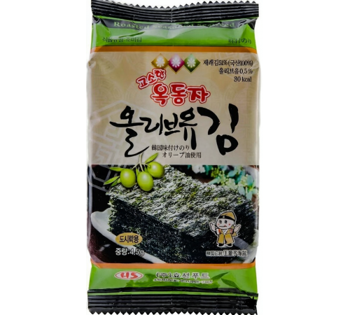 Чіпси норі Ock-Dong-Ja Olive Oil 4.5 г