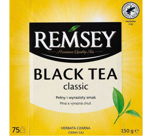 Чай чорний Remsey Classic 150 г 75 пакетиків