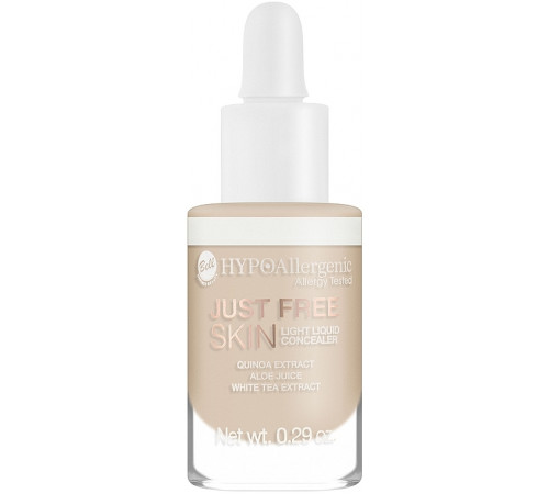 Жидкий консиллер под глаза Bell Hypoallergenic Just Free Skin 02 Fresh 8.5 г Жидкий консиллер под глаза Bell Hypoallergenic Just Free Skin 02 Fresh 8.5 г