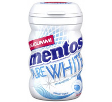 Жевательная резинка Mentos Pure White Sweet Mint 35 шт в банке