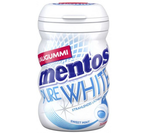 Жувальна гумка Mentos Pure White Sweet Mint 35 шт в банці Жувальна гумка Mentos Pure White Sweet Mint 35 шт в банці