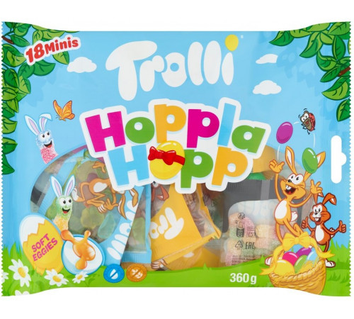 Желейки Trolli Hoppla Hopp 360 г Желейки Trolli Hoppla Hopp 360 г
