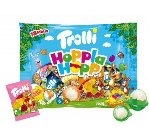Желейки Trolli Hoppla Hopp 360 г Желейки Trolli Hoppla Hopp 360 г