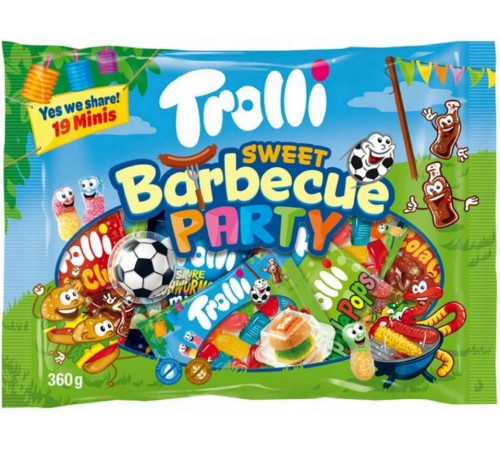 Желейки Sweet Trolli Barbecue Party 360 г Желейки Sweet Trolli Barbecue Party 360 г