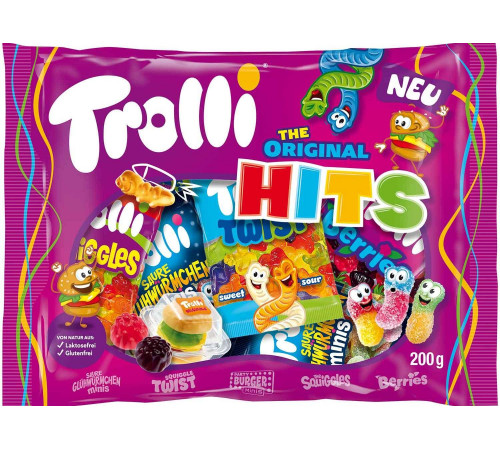Желейки Trolli Original Hits 200 г Желейки Trolli Original Hits 200 г