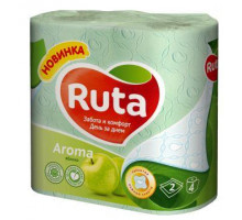 Папір туалетний Ruta 4 рулона зелений