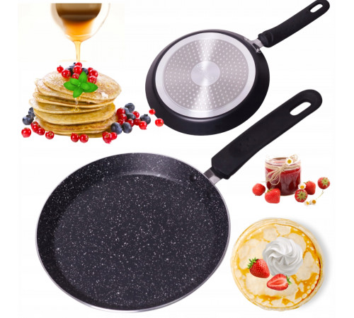 Сковорідка для млинців Kamille КМ0619MR Marble 22 см мармурове покриття