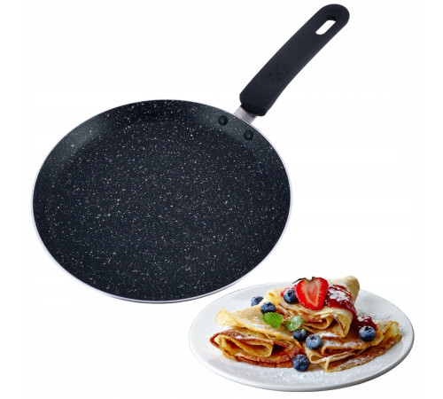 Сковорідка для млинців Kamille КМ0620MR Marble 24 см мармурове покриття